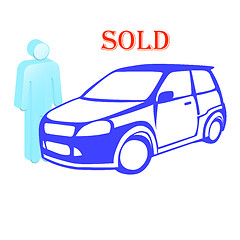 Image showing The car is sold