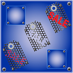 Image showing the abstract metallic background