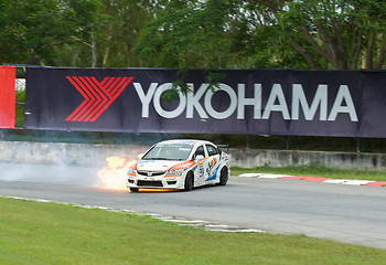 Image showing Touring car race in Pattaya, Thailand, June 2012