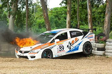 Image showing Touring car race in Pattaya, Thailand, June 2012