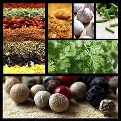 Image showing spices picture mix