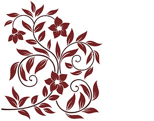 Image showing Decorative floral background