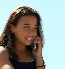 Image showing Girl on the phone