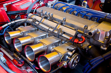 Image showing Classic DOHC racing engine