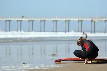 Image showing Young surfer