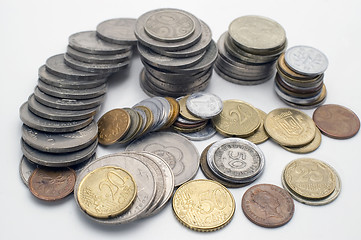 Image showing Coin pile .