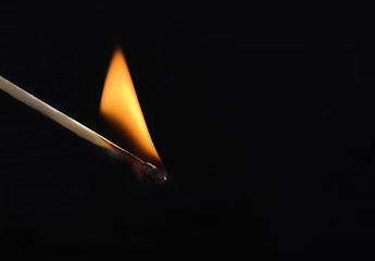 Image showing Burning match