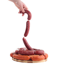 Image showing various sausages