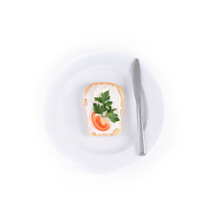 Image showing toast with tomato