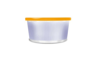 Image showing plastic storage boxe on white background