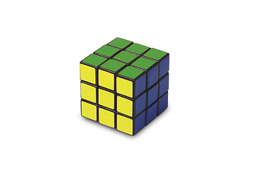 Image showing rubik cubes isolated on the whit background