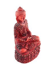 Image showing Red budha statue