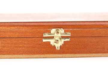 Image showing vintage wooden chest