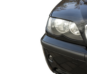 Image showing Front view of car light on white