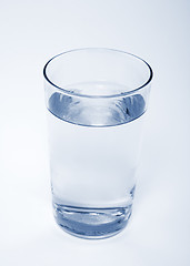 Image showing Glass with water on white background