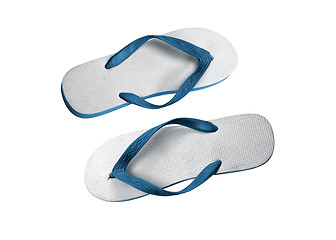 Image showing a pair of flip-flops isolated on a white