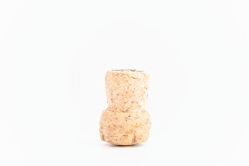 Image showing Cork from champagne isolated on white