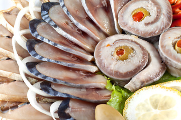 Image showing various sliced fish