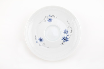 Image showing Ornamented plate on white