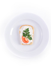 Image showing toast with tomato