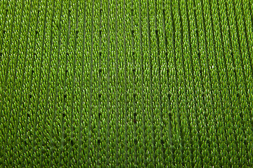 Image showing green carpet close up