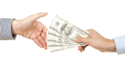 Image showing Money hands