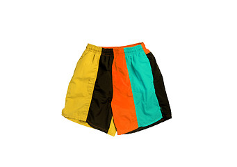 Image showing colored shorts isolated on white background