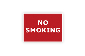 Image showing no smoking sigh isolated on the white