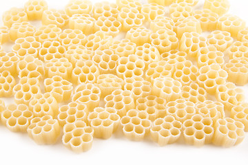 Image showing Raw pasta isolated on white background