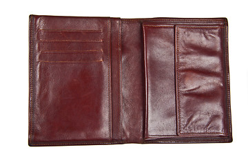 Image showing brown leather purse