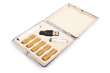 Image showing electric cigarette in box isolated