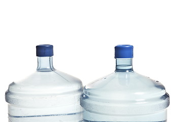 Image showing two big plastic bottle's for potable water