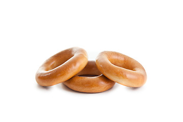 Image showing three bagels composition