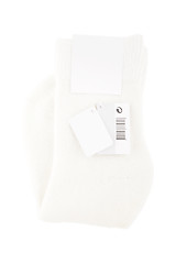 Image showing White new winter socks