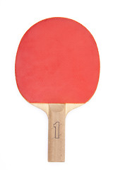 Image showing Ping pong paddle isolated on white