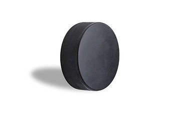 Image showing hockey puck isolated on white background