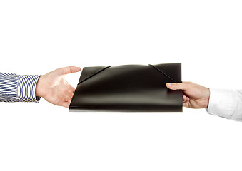 Image showing Handing File Folder