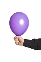 Image showing hand holding baloonn