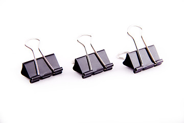 Image showing black paper clips