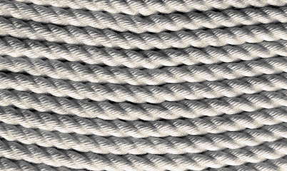 Image showing The texture of the new rope