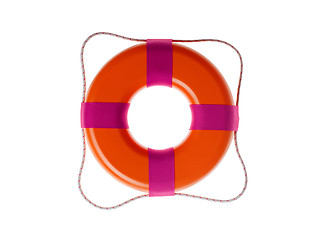 Image showing lifebuoy isolated on the white background