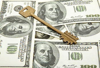 Image showing key on dollars