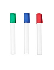 Image showing Three highlighter marker pens, isolated on white