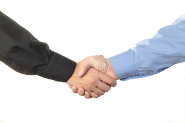Image showing Businessmen shaking hands