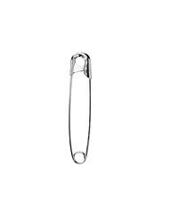 Image showing metal silhouette of a closed safety pin