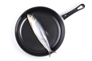 Image showing fresh fish in pan