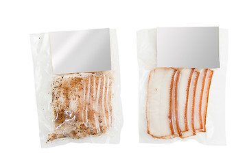 Image showing sliced fat packaged