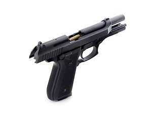 Image showing Handgun with loaded bullet