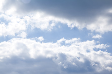 Image showing blue sky with white clouds