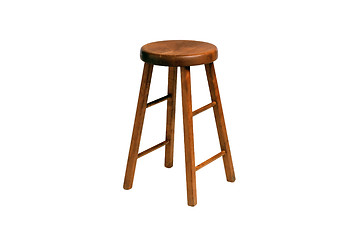 Image showing wooden chair,isolated on the white background